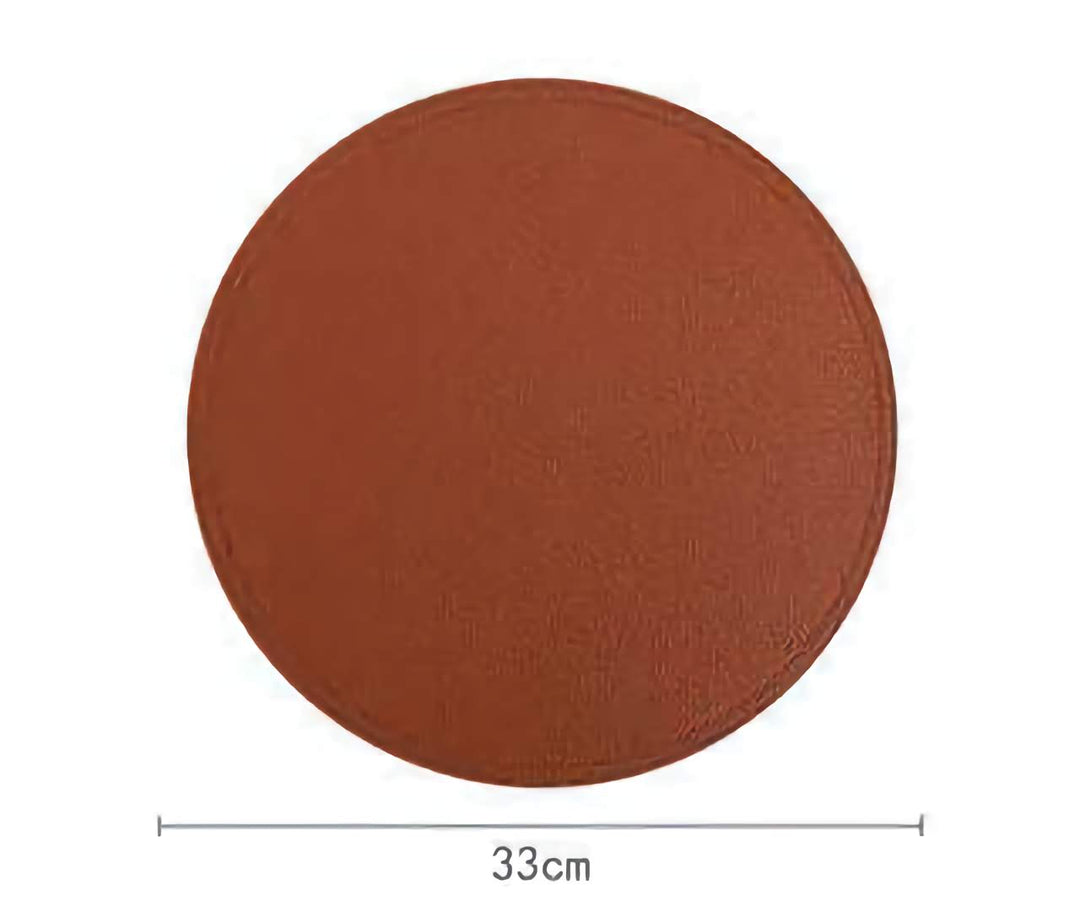 SophistiMat Brown Leather Placemat and Coaster Set - KitchBoom