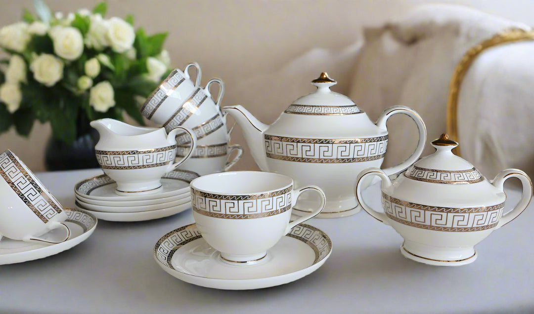 The Glamour Bone China Tea Set - KitchBoom