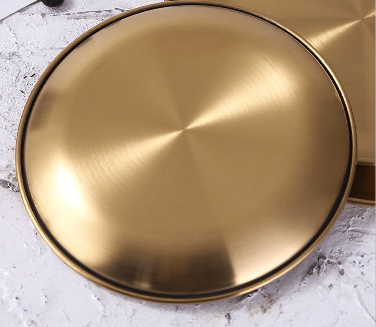 D'O Vintage Gold Stainless Steel Tray - KitchBoom