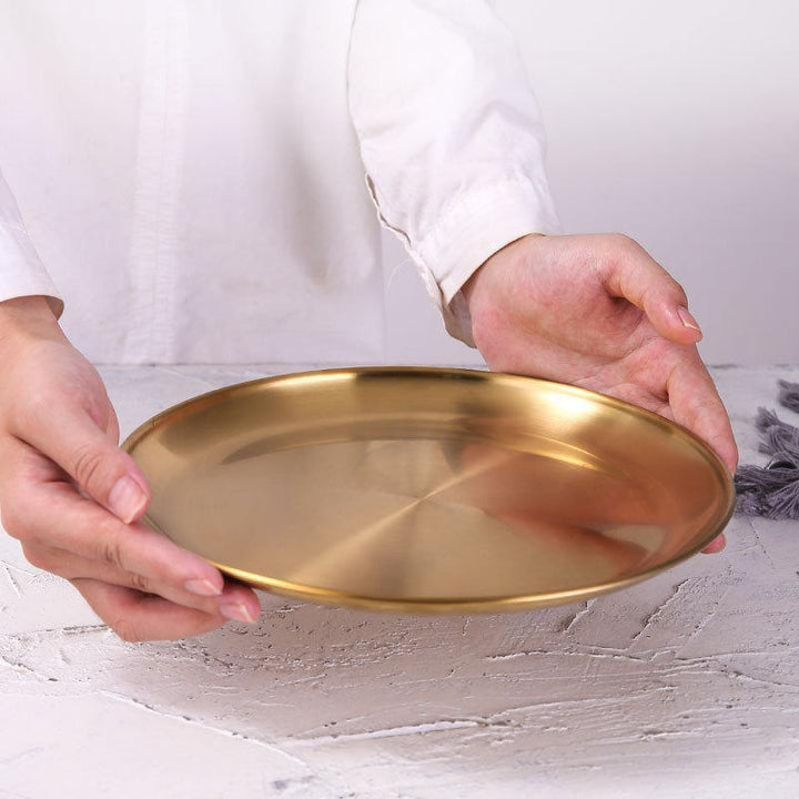 D'O Vintage Gold Stainless Steel Tray - KitchBoom