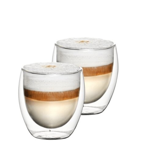 KitchBoom Double Wall Coffee Cups - Set of two - 250ML - KitchBoom