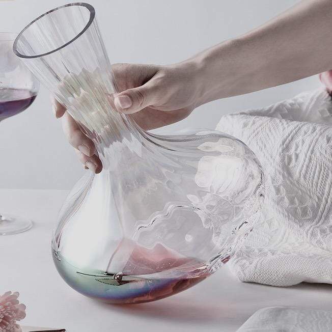 Luxe La'pel Crystal Wine Decanter - KitchBoom