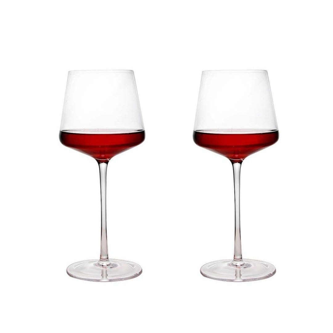 Timeless Luxe Crystal Wine Glasses - Set of Two | KitchBoom.